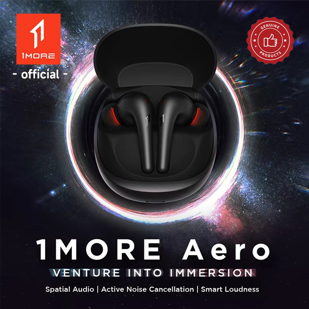 Earphones - 1MORE Aero イヤーバッド ノイズキャンセリング Bluetooth 5.2