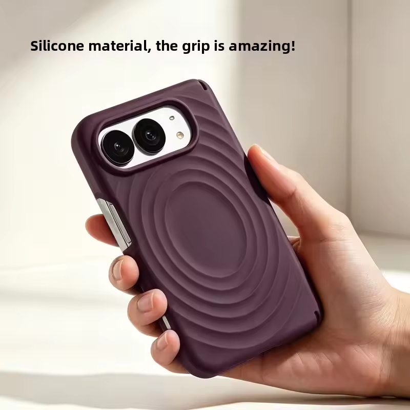 マグセーフ対応ワイヤレス充電用、水紋模様の液状シリコン製iP - Liquid Silicone Magnetic Phone Case のレビューと価格