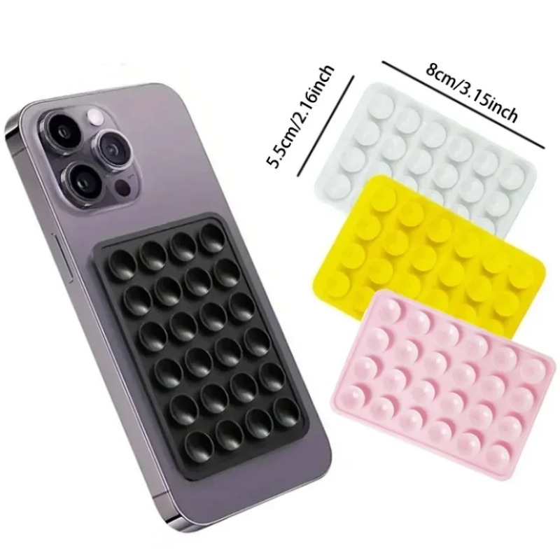 シリコン製吸盤式スマホホルダーマット。多機能吸盤、壁掛けスタ - Phone Cases のレビューと価格