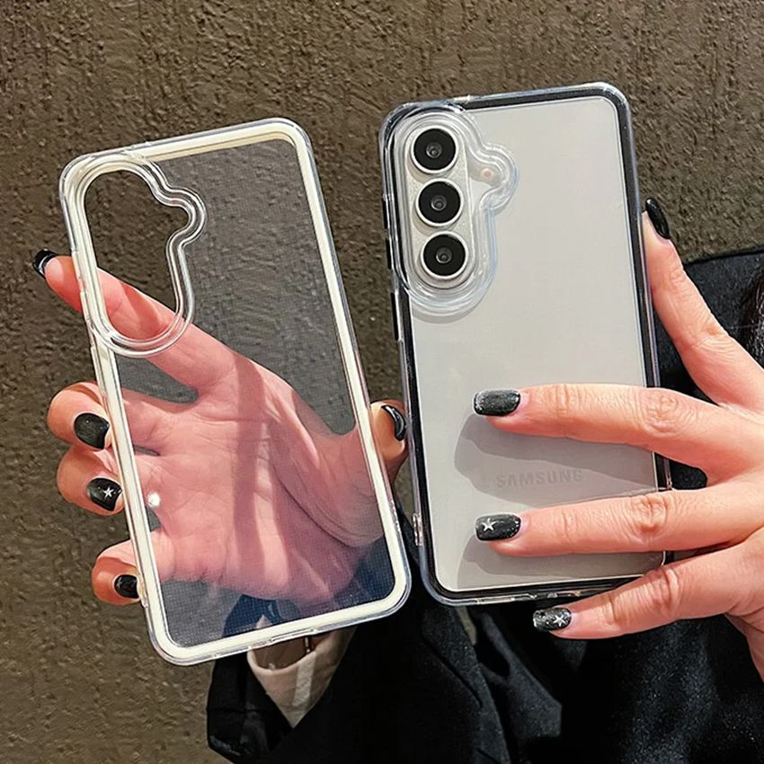 高級キャンディカラーフレームクリアバックケース Samsun - Clear Shockproof Bumper Case のレビューと価格