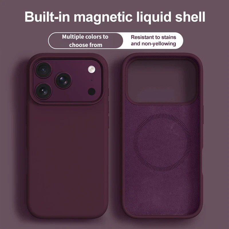 オリジナル液体シリコーン磁気電話ケース iphone 18P - Liquid Silicone Magnetic Phone Case のレビューと価格